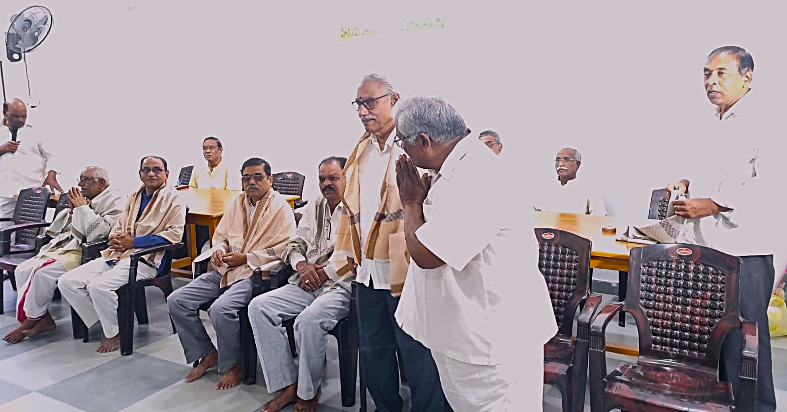Honouring K. Rama Krishna Rao Garu by M. Mallikarjuna Sharma garu in teachers day celebrations.jpg